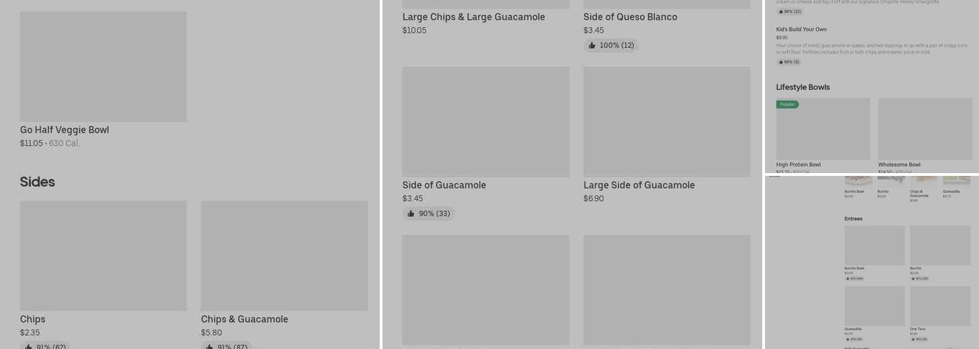 Chipotle Mexican Grill Menu