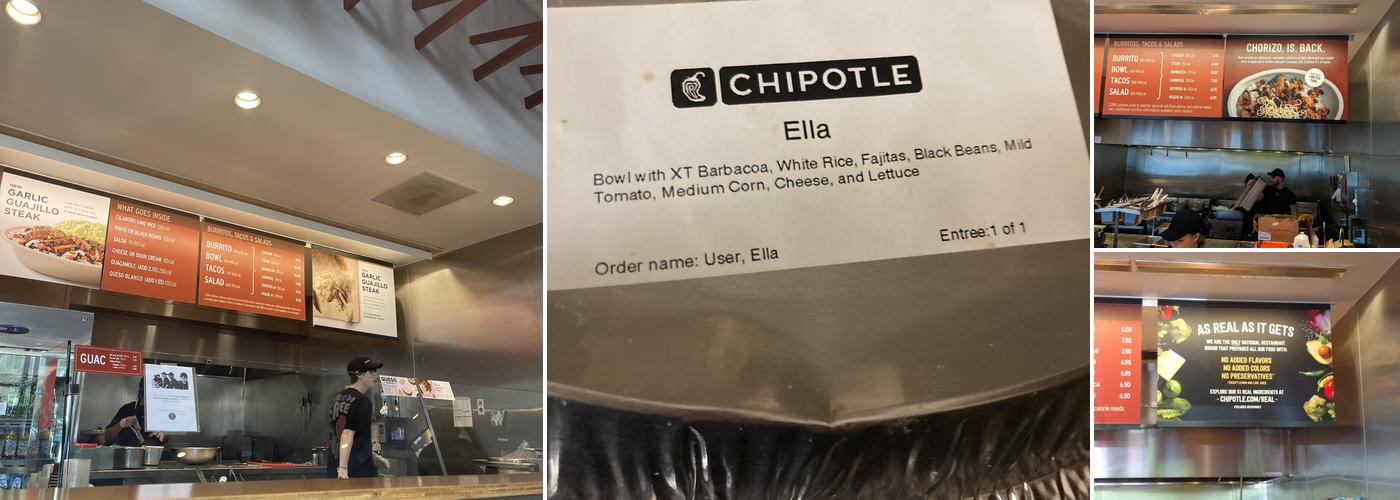 Chipotle Mexican Grill Menu
