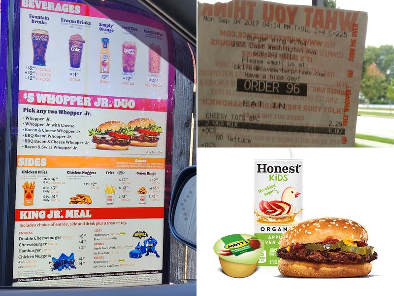Burger King Menu