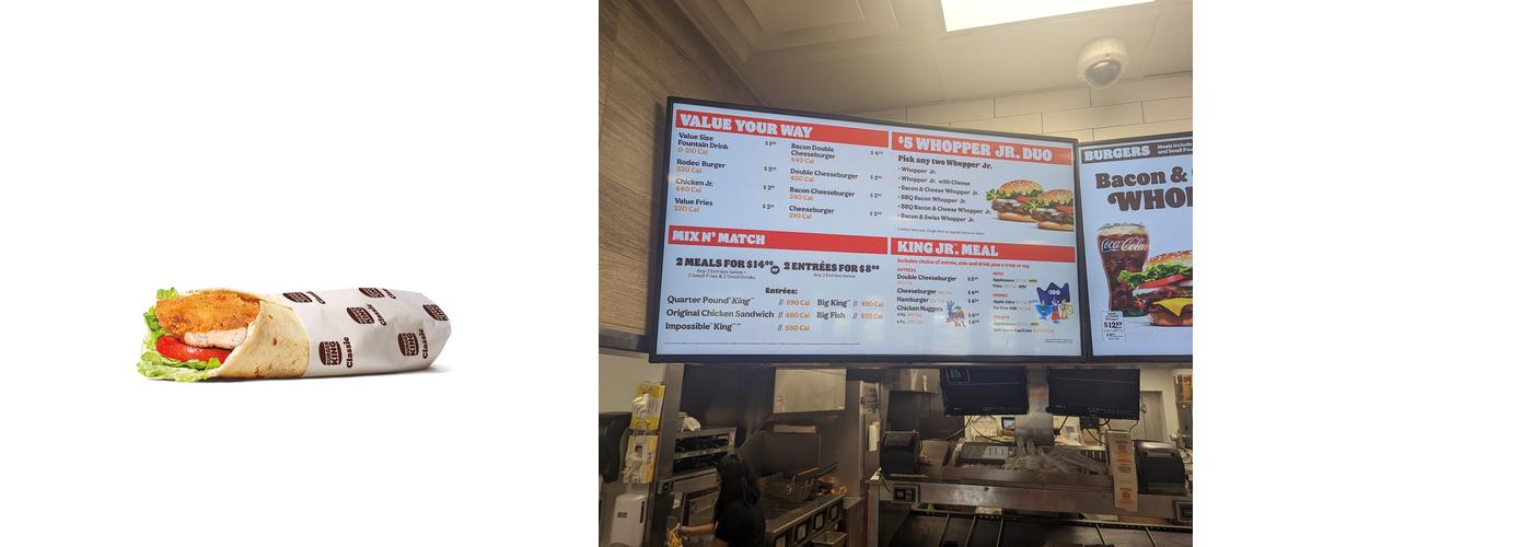 Burger King Menu