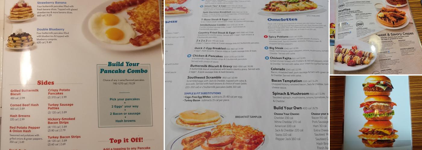 IHOP Menu