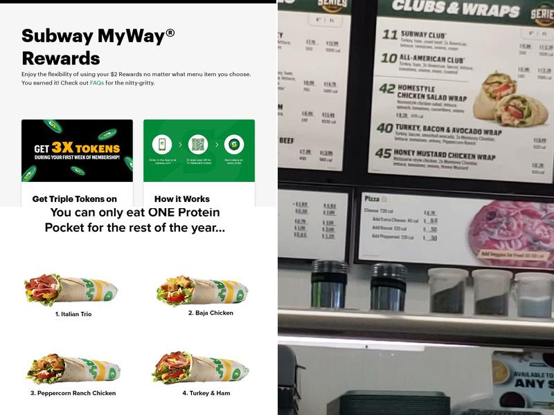 Subway Menu
