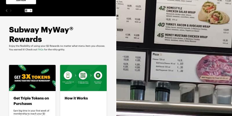 Subway Menu
