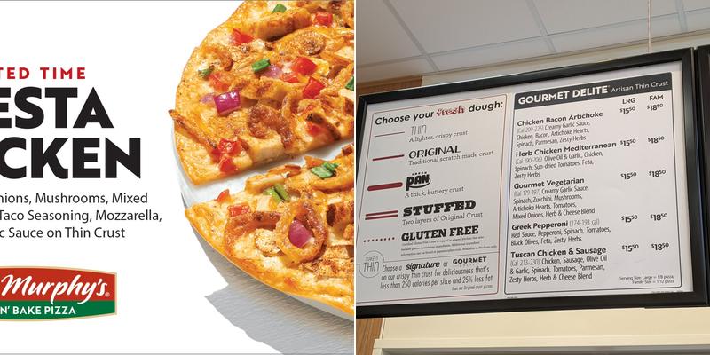Papa Murphy's Take 'n' Bake Pizza Menu