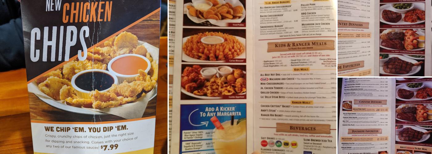 Hooters Menu