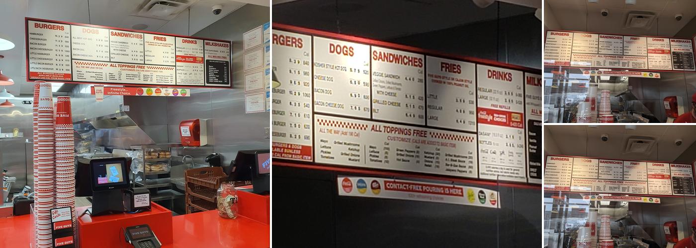 Five Guys Menu