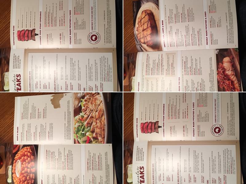 Outback Steakhouse Menu