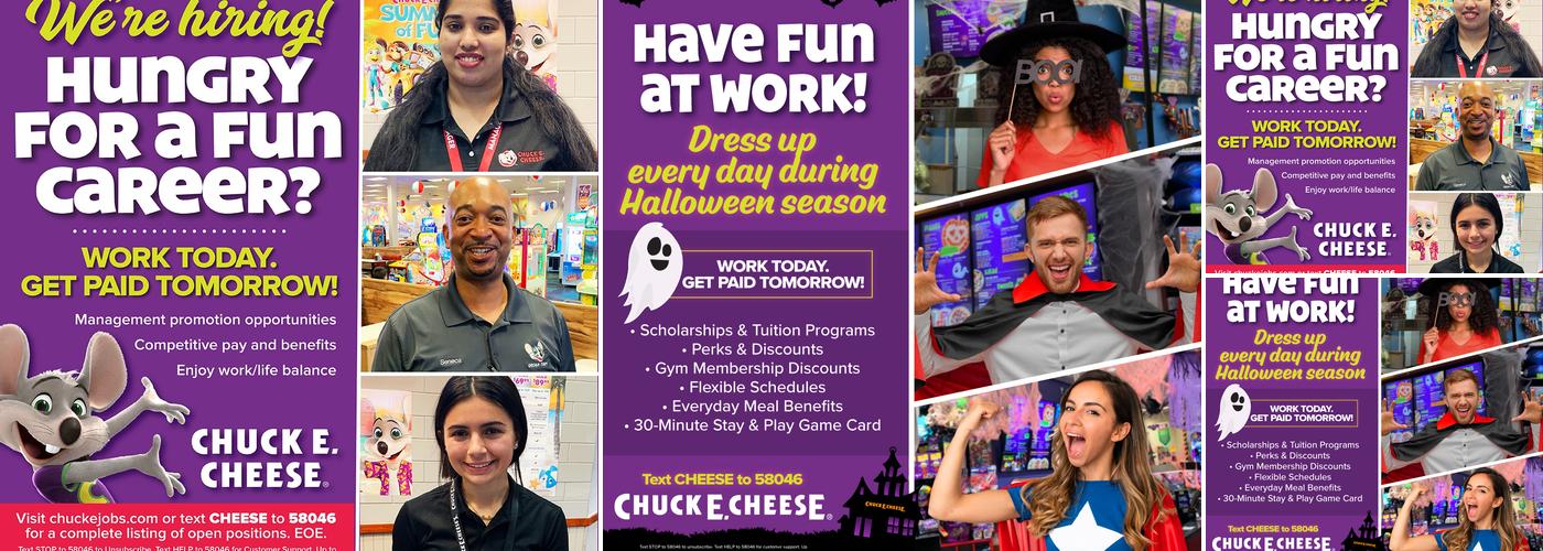 Chuck E. Cheese Menu