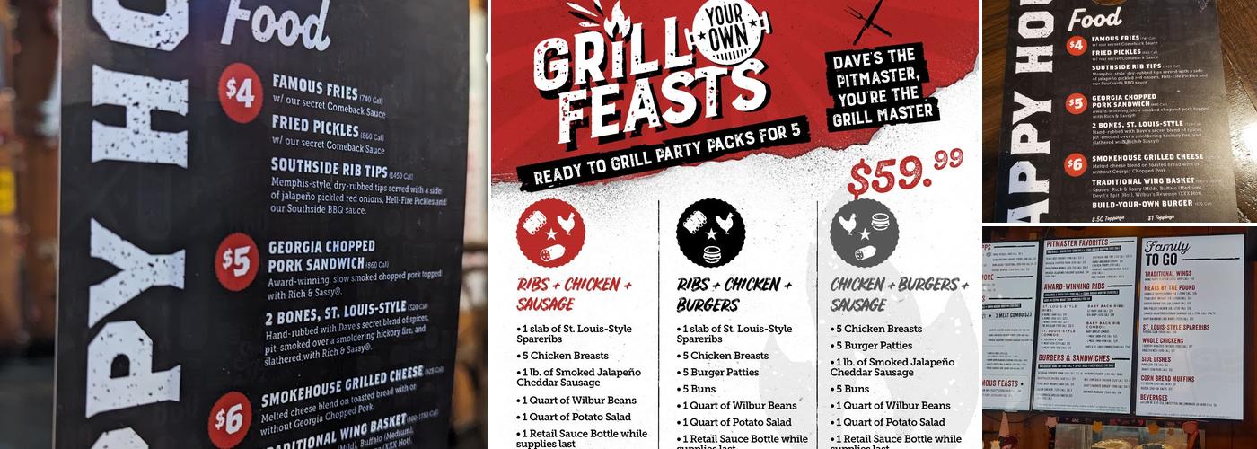 Famous Dave's Bar-B-Que Menu