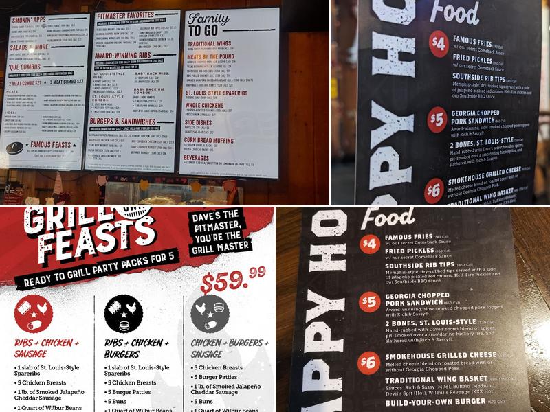 Famous Dave's Bar-B-Que Menu