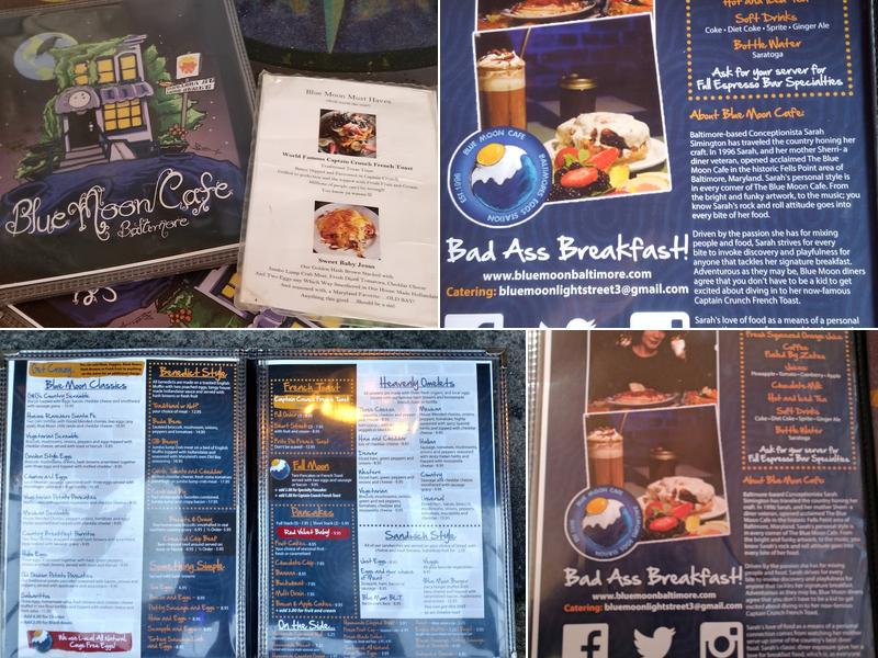 Blue Moon Cafe Menu