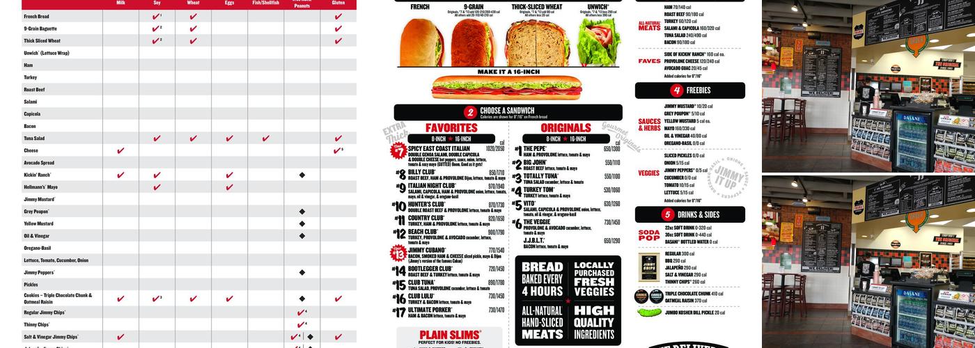 Jimmy John's Menu