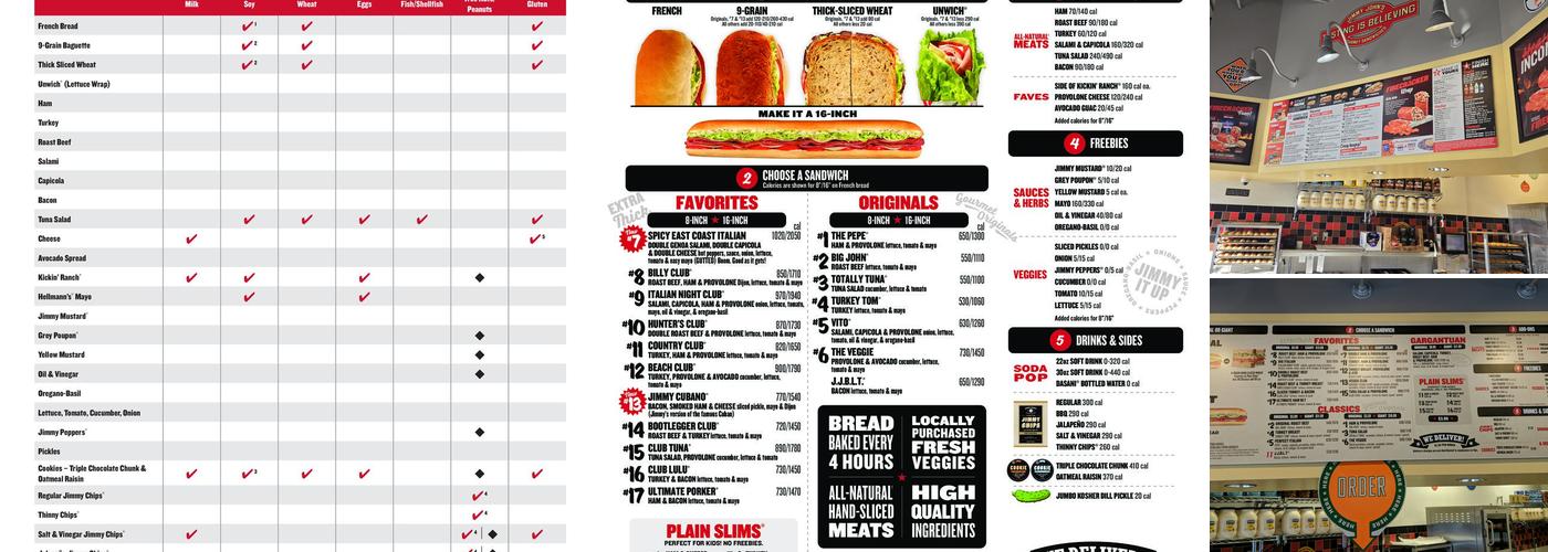 Jimmy John's Menu