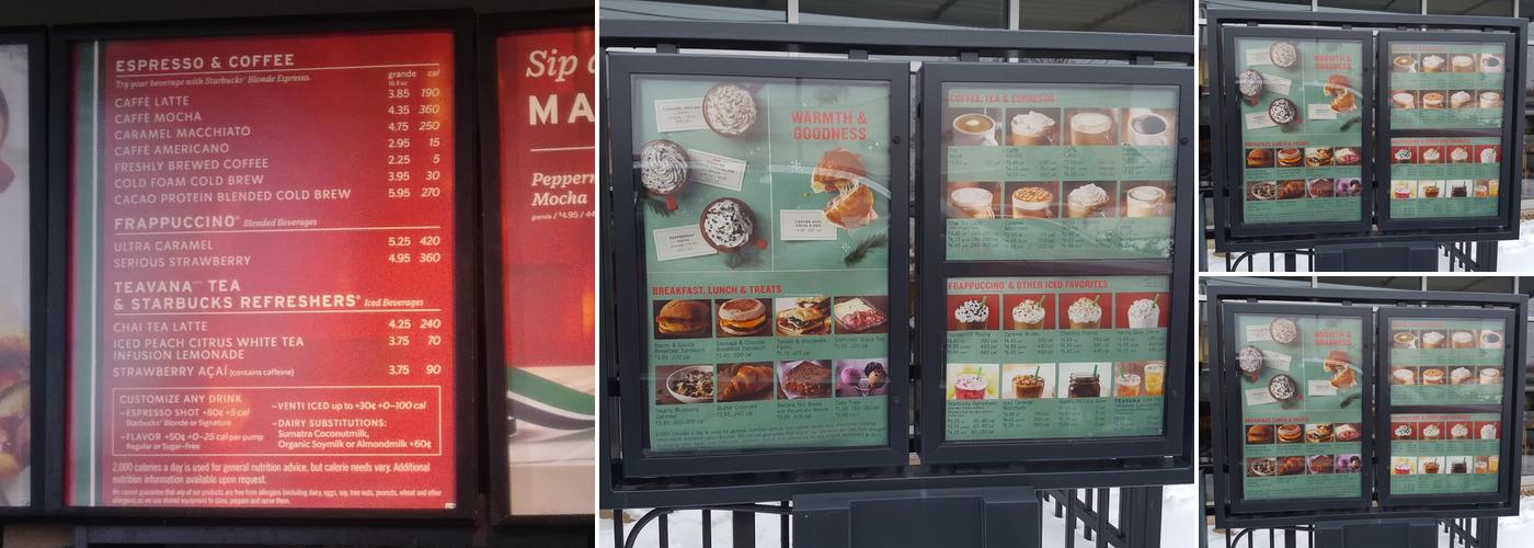 Starbucks Menu