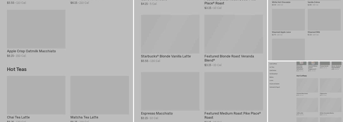 Starbucks Menu