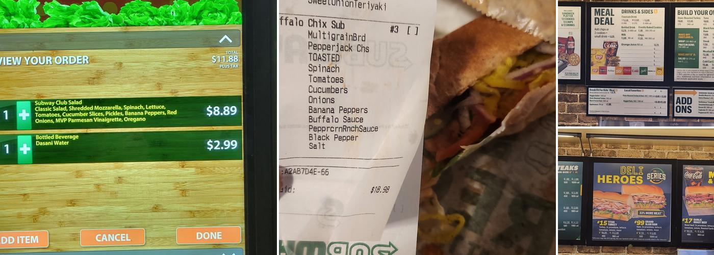 Subway Menu