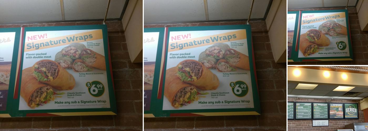 Subway Menu