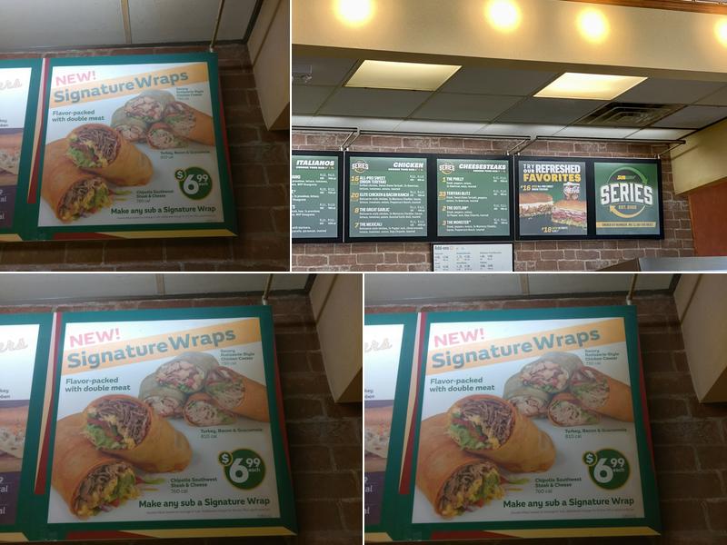 Subway Menu