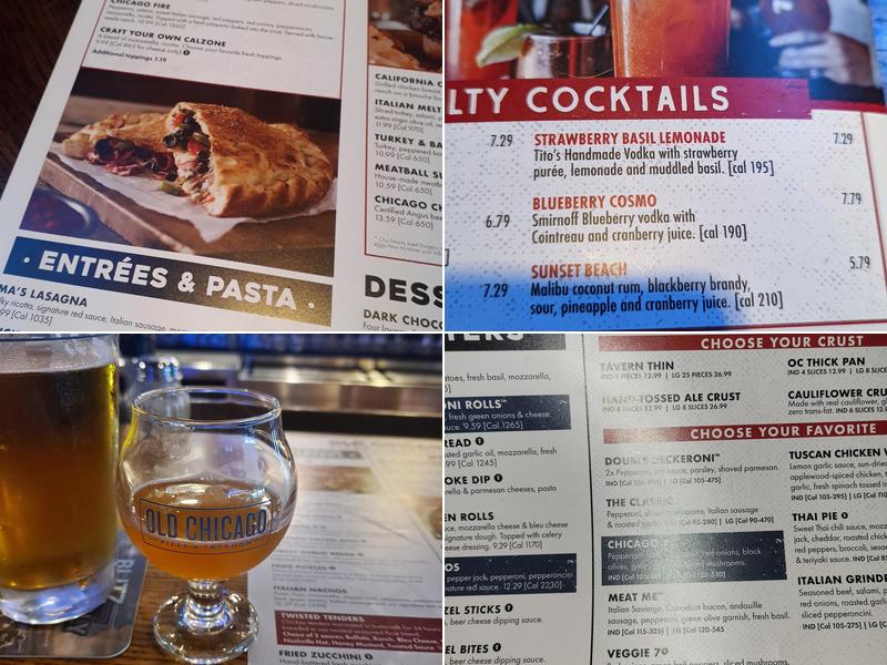 Old Chicago Pizza + Taproom Menu