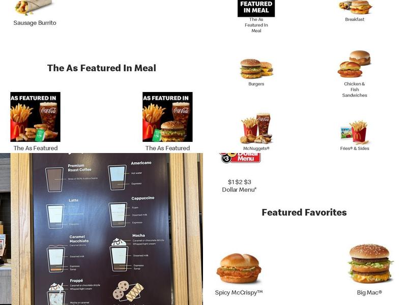 McDonald's Menu