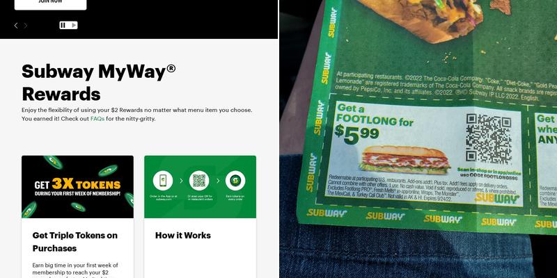 Subway Menu