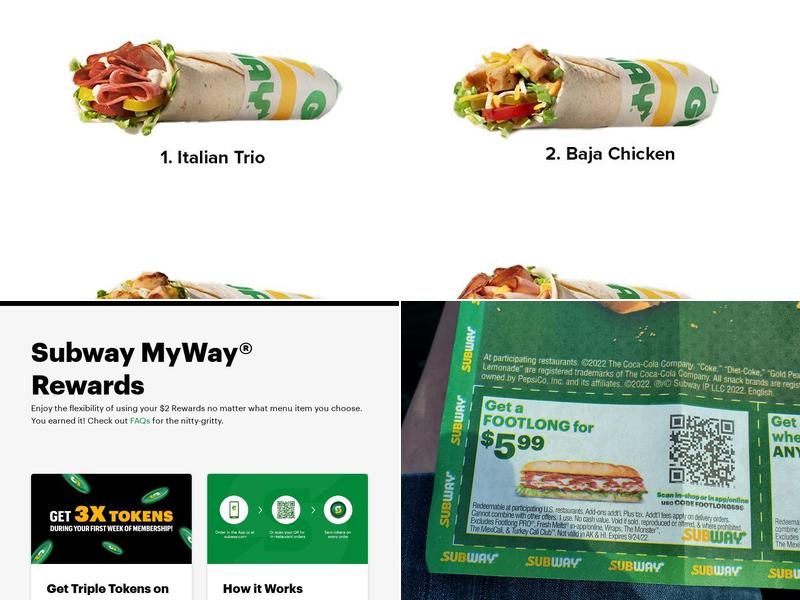 Subway Menu