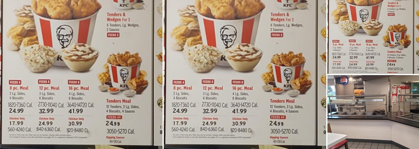 KFC Menu