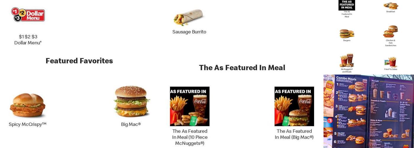 McDonald's Menu
