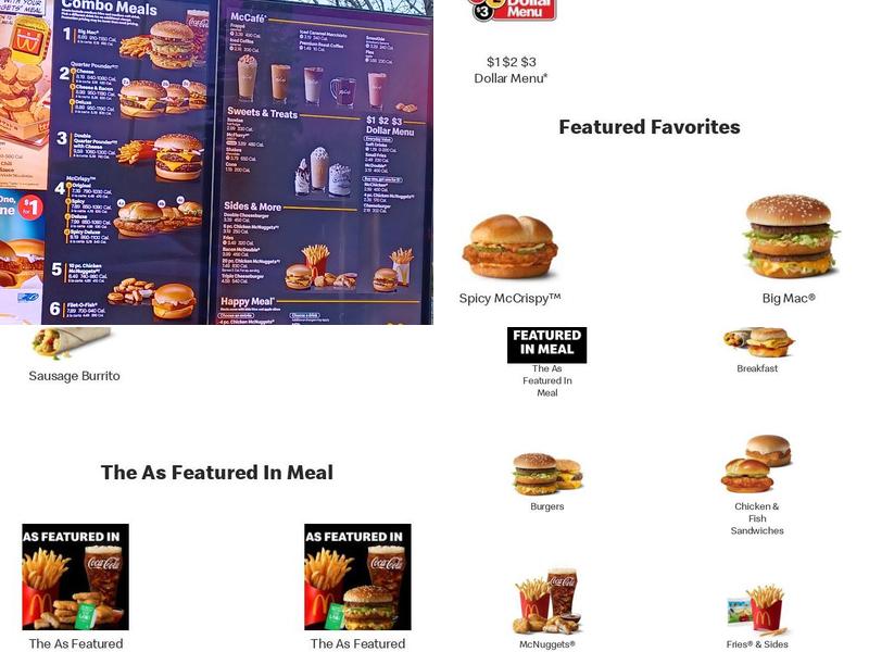 McDonald's Menu