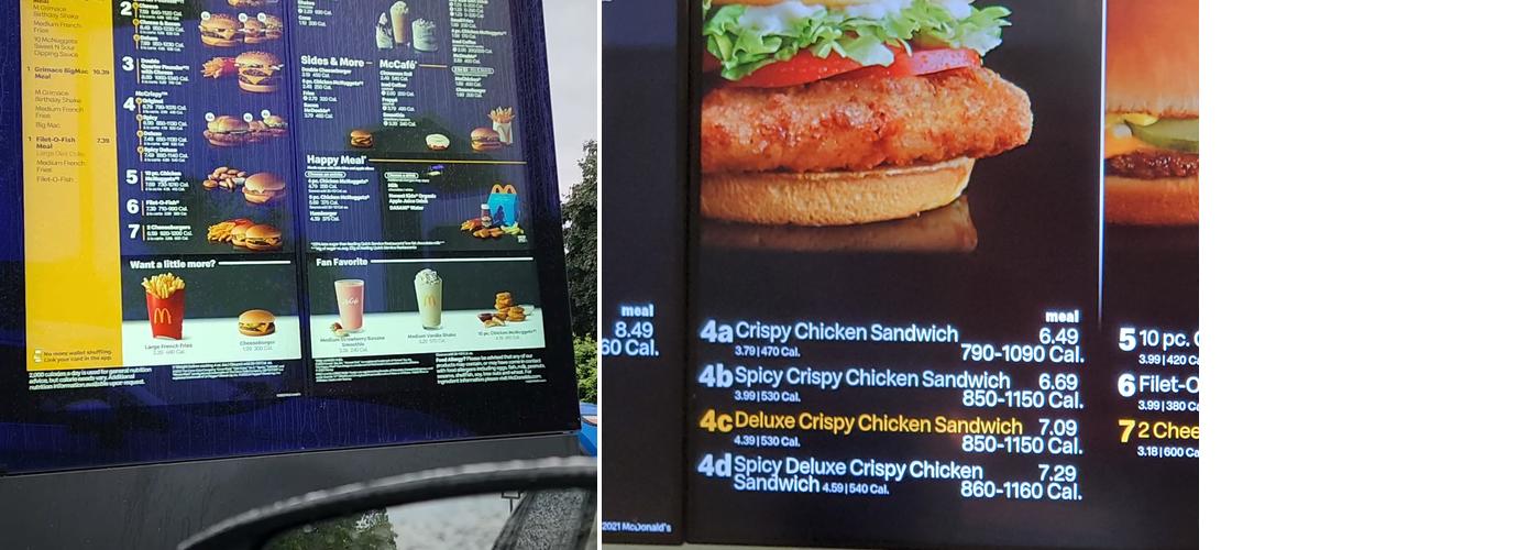 McDonald's Menu