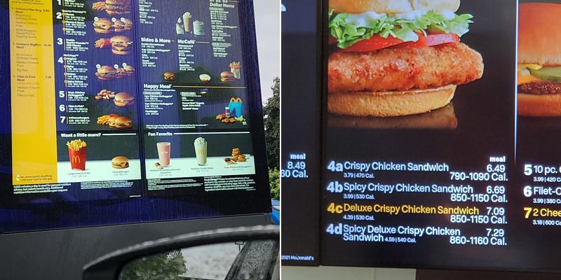 McDonald's Menu