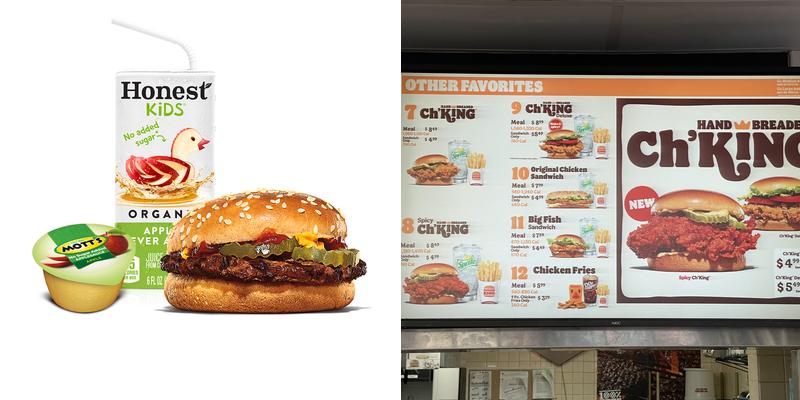 Burger King Menu