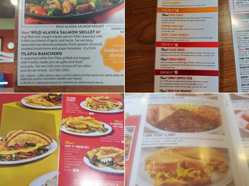 Denny's Menu
