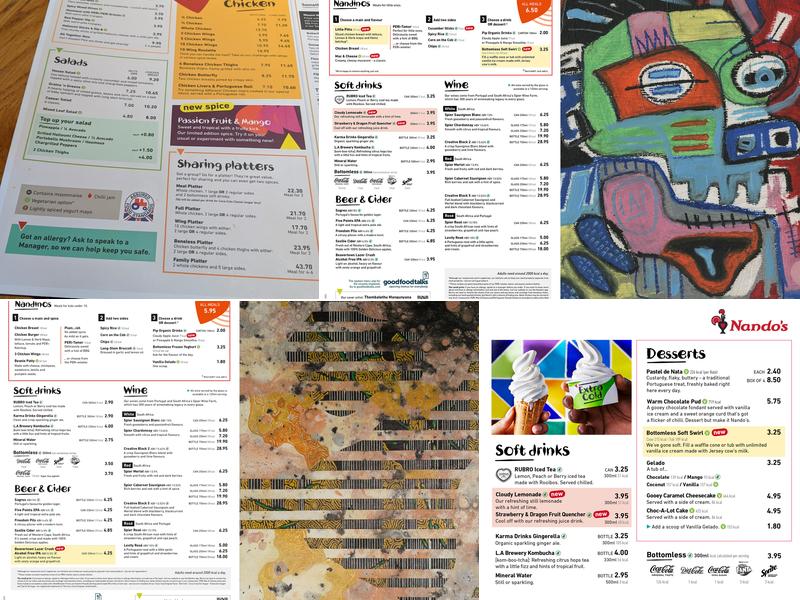 Nando's Brentwood Menu