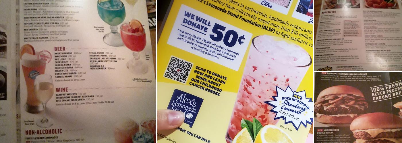 Applebee's Grill + Bar Menu