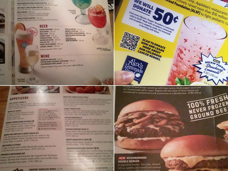 Applebee's Grill + Bar Menu