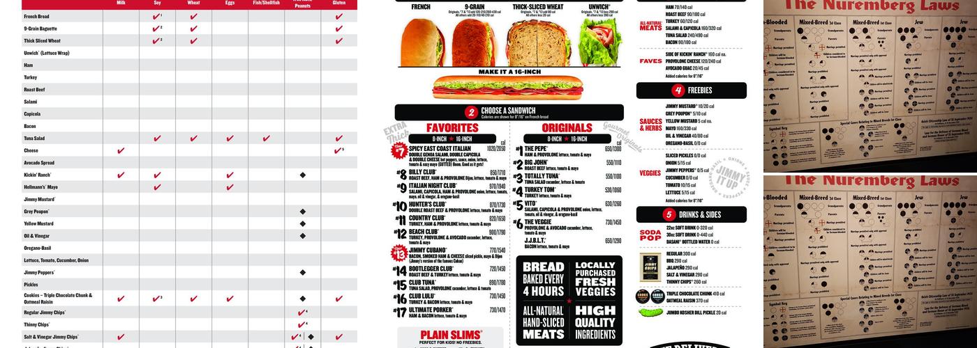 Jimmy John's Menu