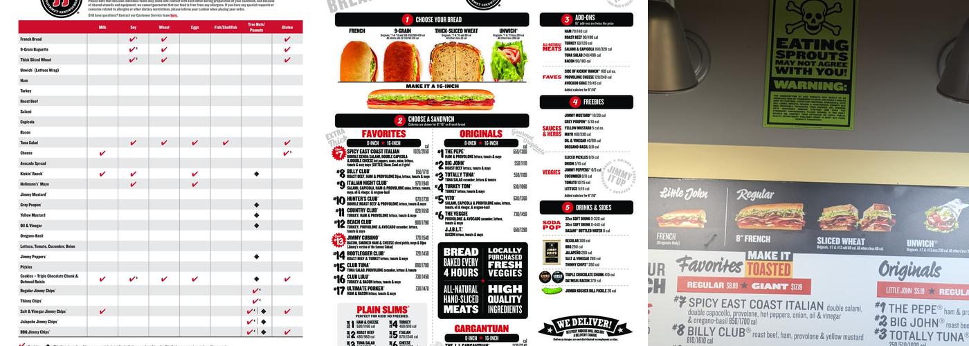 Jimmy John's Menu