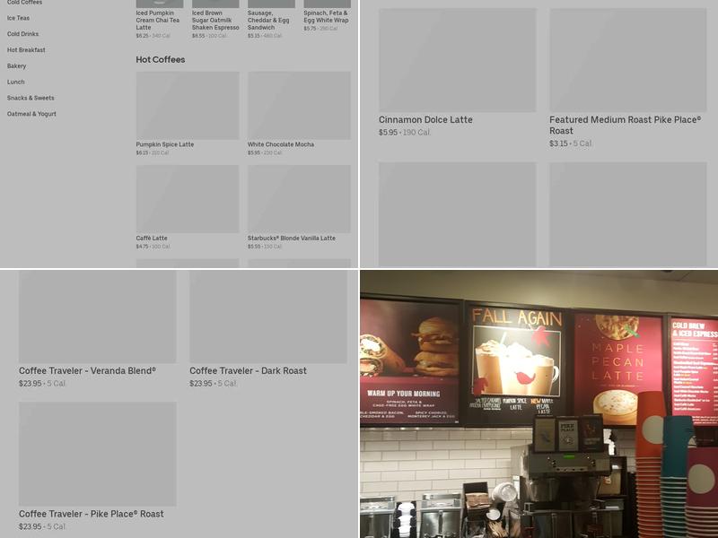 Starbucks Menu