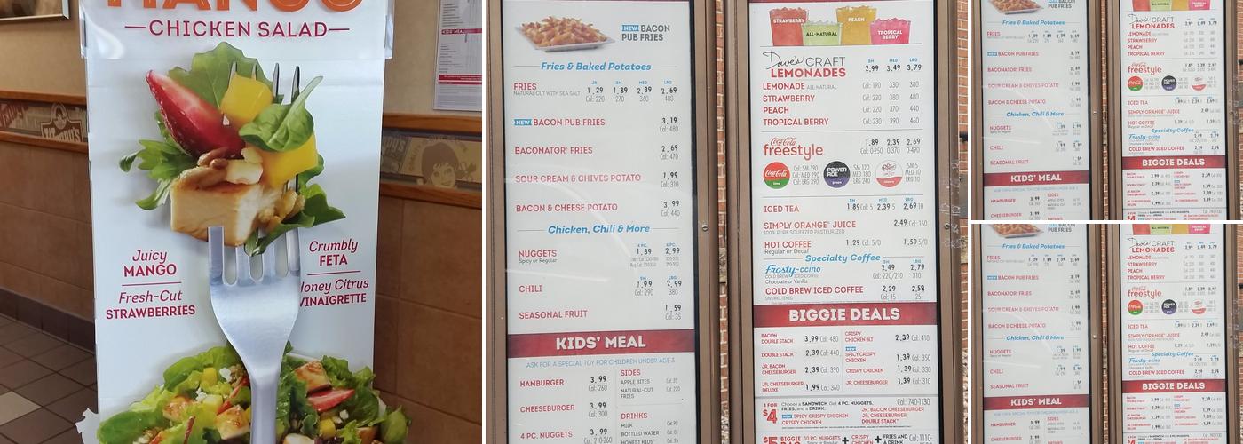 Wendy's Menu