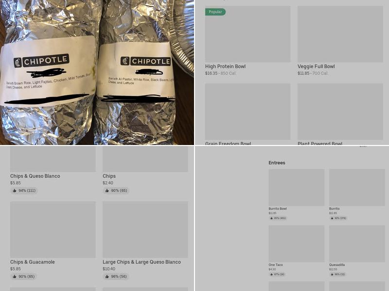 Chipotle Mexican Grill Menu