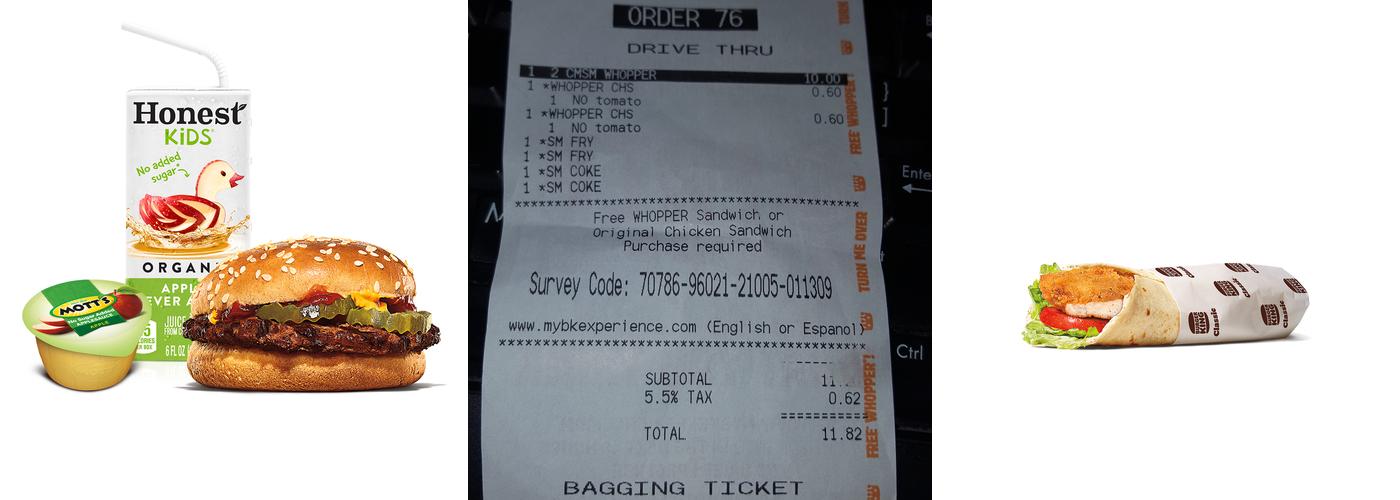 Burger King Menu