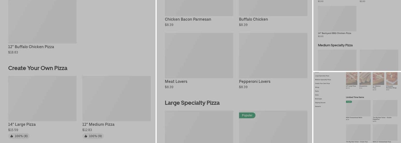 Pizza Hut Menu