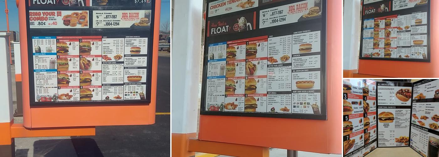 A&W Restaurant Menu