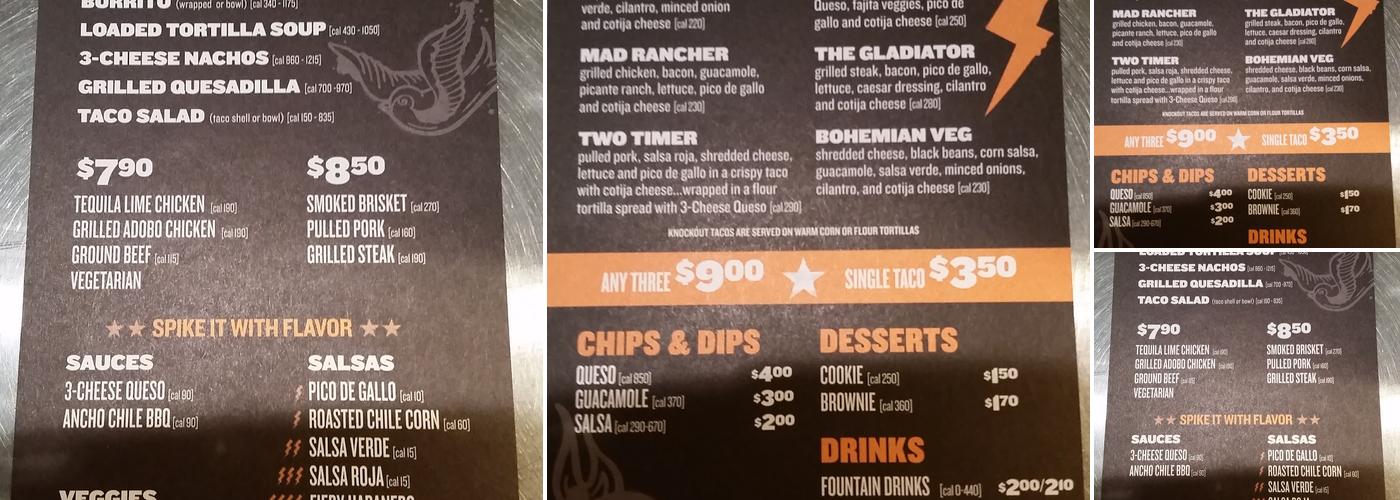 QDOBA Mexican Eats Menu