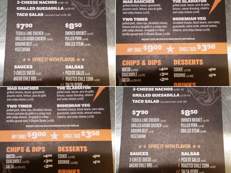 QDOBA Mexican Eats Menu