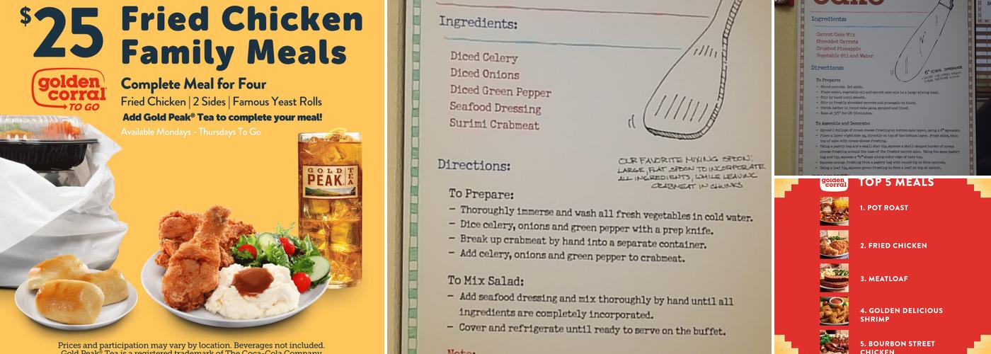 Golden Corral Buffet & Grill Menu