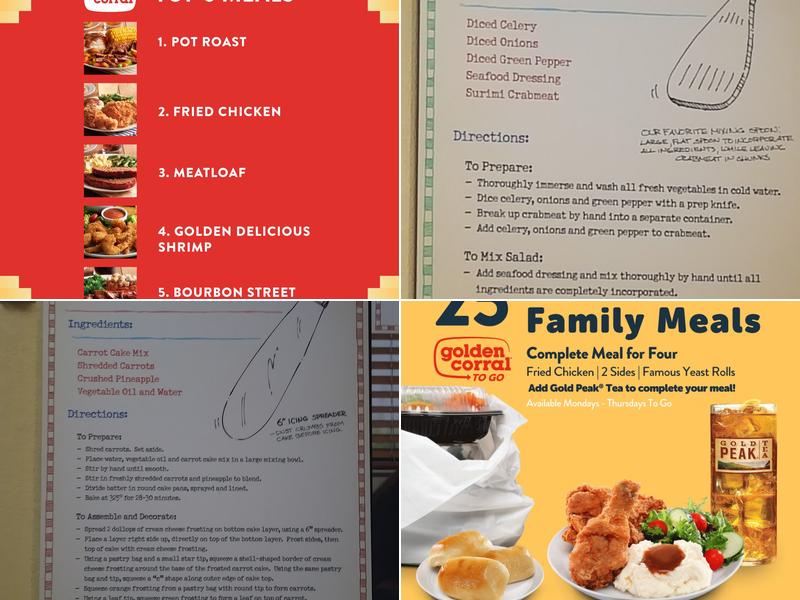 Golden Corral Buffet & Grill Menu