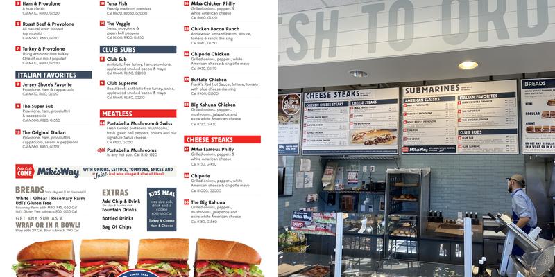 Jersey Mike's Subs Menu