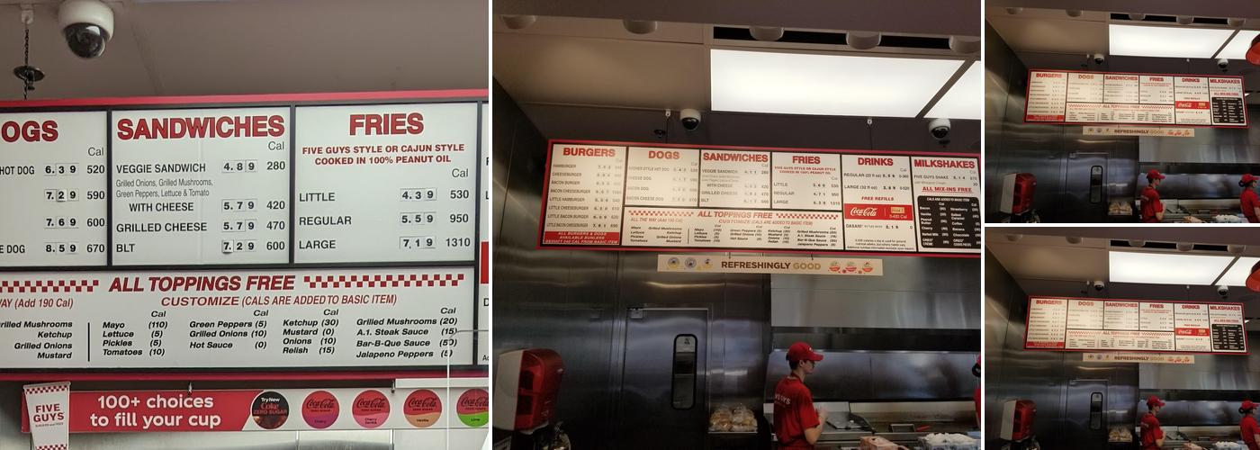 Five Guys Menu